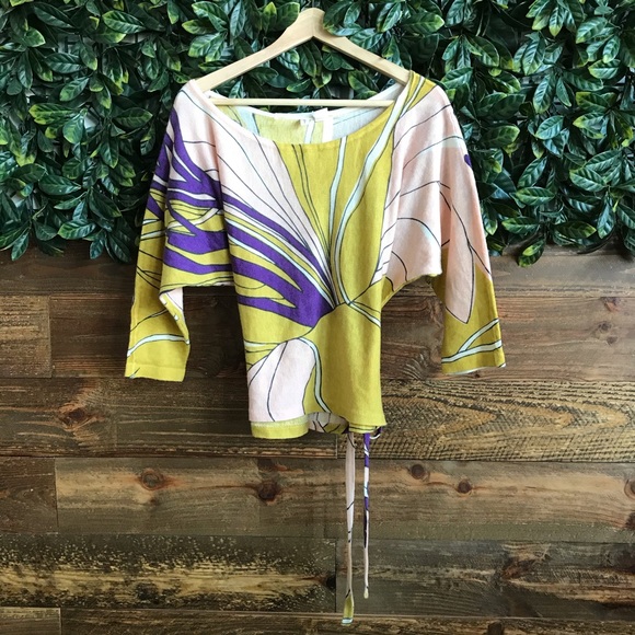 MOTH Anthropology Patterned Top- XS - Picture 1 of 6